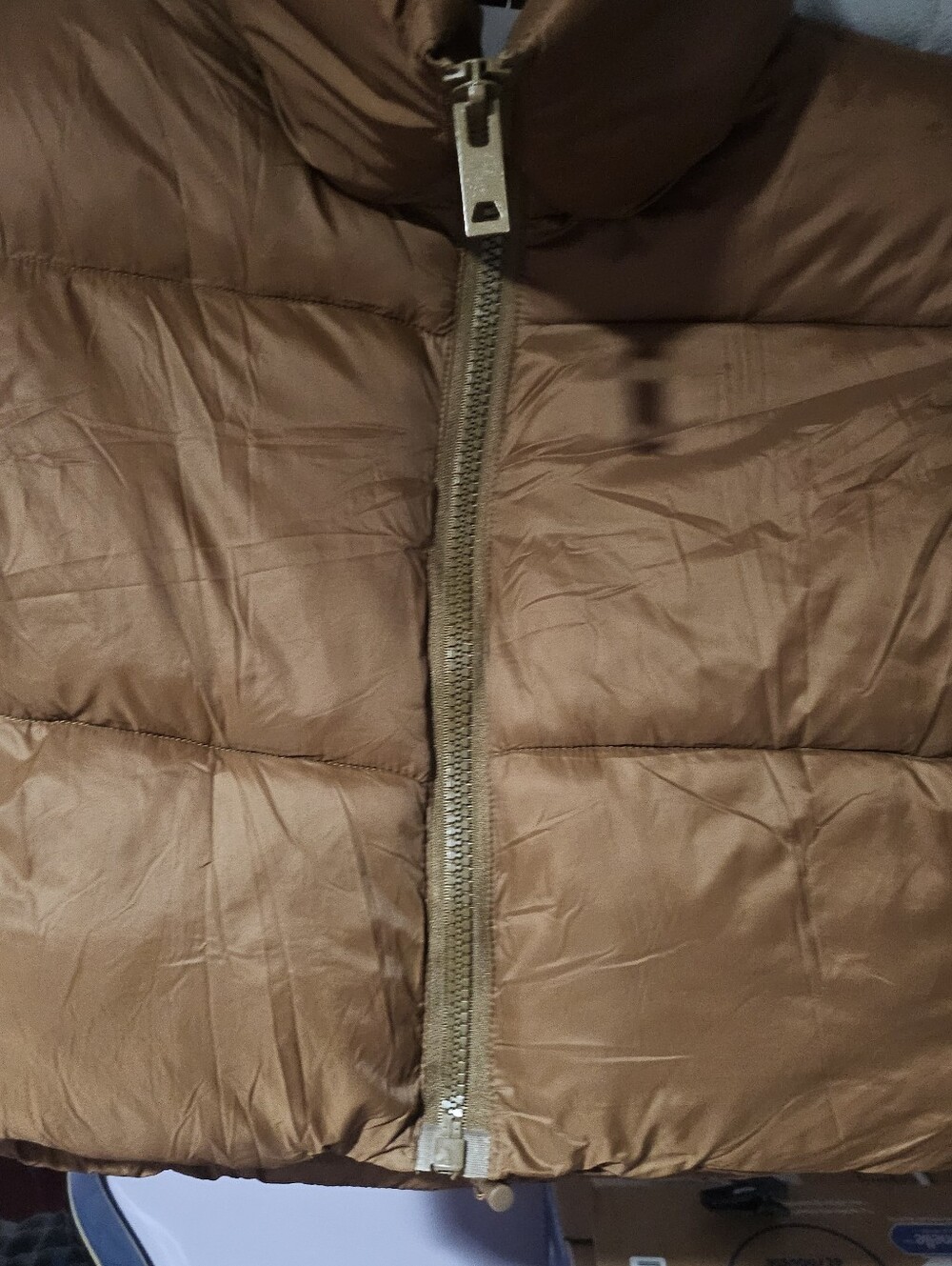 Women's Brown Puffer Jacket - Lightweight Insulated Coat